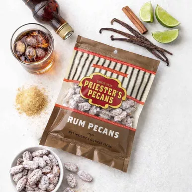 Rum Glazed Pecans - 8 oz. Bag