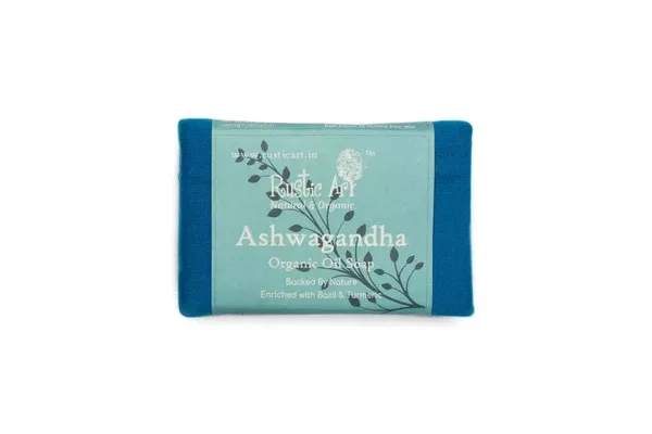 Rustic Art Ashwagandha Organic Oil Soap - 100 gm