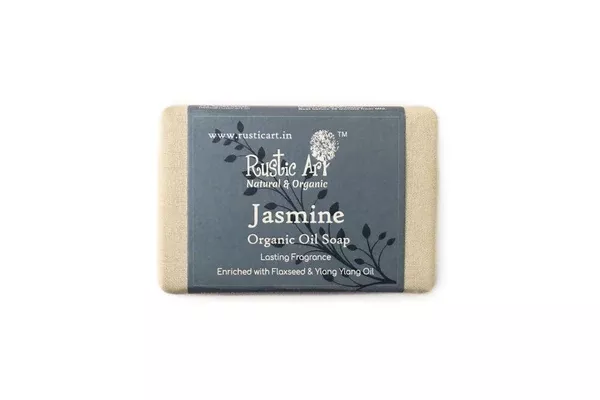 Rustic Art Jasmine Organic Oil Soap - 100 gm