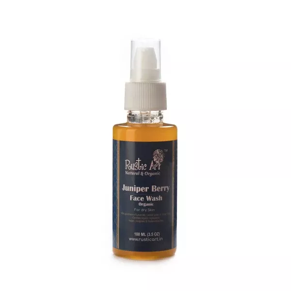 Rustic Art Organic Juniper Berry Face Wash - 100 ml
