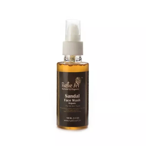 Rustic Art Organic Sandal Face Wash - 100 ml
