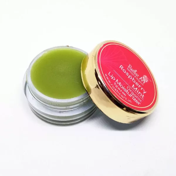 Rustic Art Raspberry Mint Organic Lip Moisturizer - 9 gm