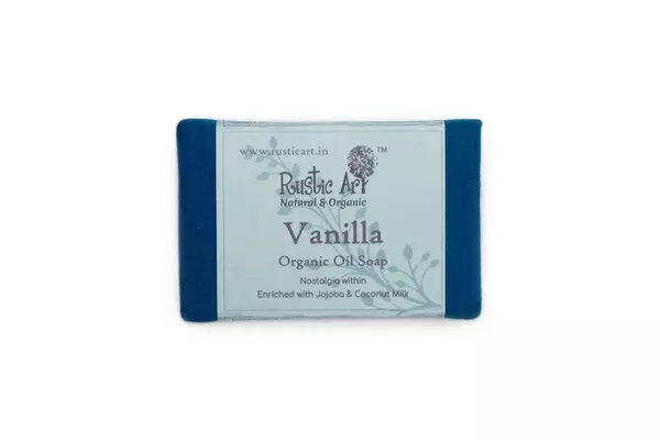 Rustic Art Vanilla Organic Oil Soap - 100 gm