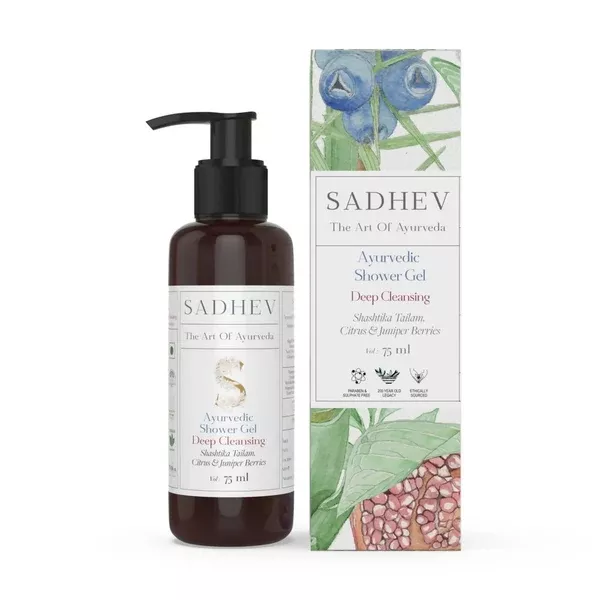 Sadhev Ayurvedic Shower Gel Deep Cleansing - 75 ml