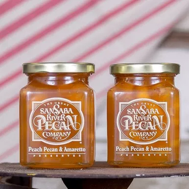 San Saba River Peach Pecan & Amaretto Preserves, 2 Pack