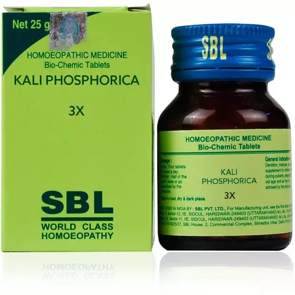 SBL Homeopathy Kali Phosphorica Biochemic Tablet - 3X - 25 gm