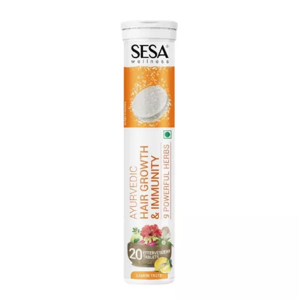 Sesa Ayurvedic Hair Growth & Immunity Effervescent Tablets - 20 tabs
