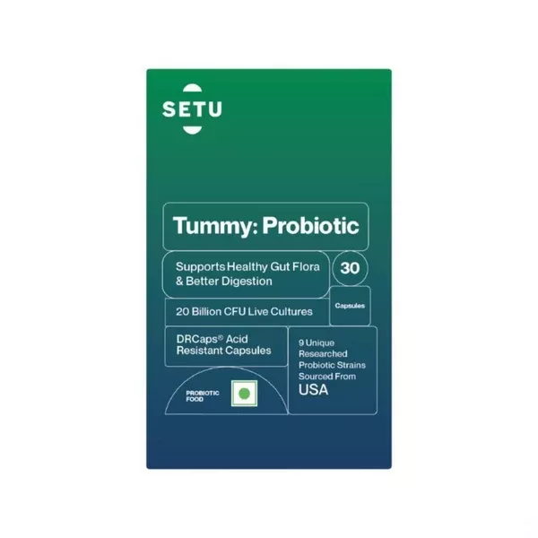Setu Tummy Probiotics Naturally Fermented Capsules - 30 caps