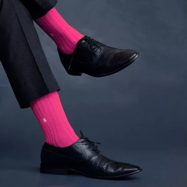 Socksoho Luxury Men Socks Playful Pink