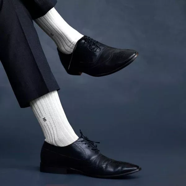 Socksoho Luxury Men Socks Ritzy Cream