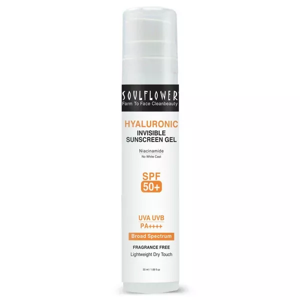 Soulflower Hyaluronic Invisible Sunscreen Gel - 50 ml