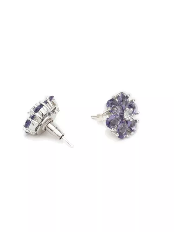 stone stud (grey) - Ruby Raang - One Size