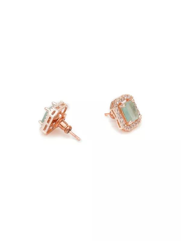 stone stud (mint green ) - Ruby Raang - One Size