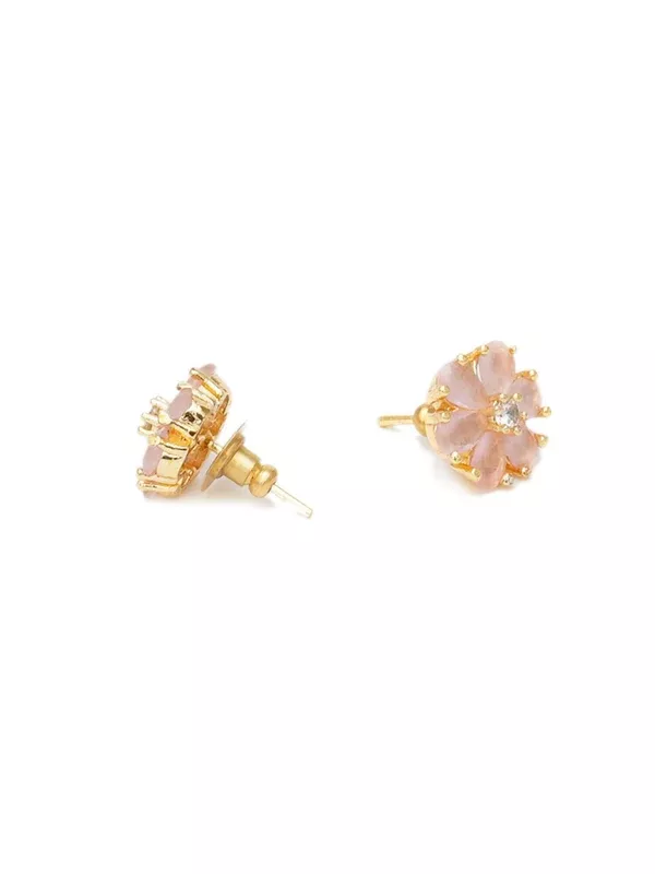 stone stud (peach) - Ruby Raang - One Size