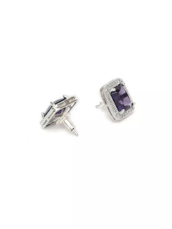 stone stud (purple) - Ruby Raang - One Size