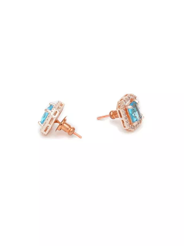 stone stud (sky blue) - Ruby Raang - One Size