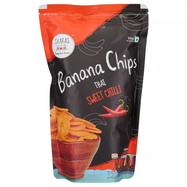 Svaras Kerala Banana Chips Thai Sweet Chilli - 50 gm