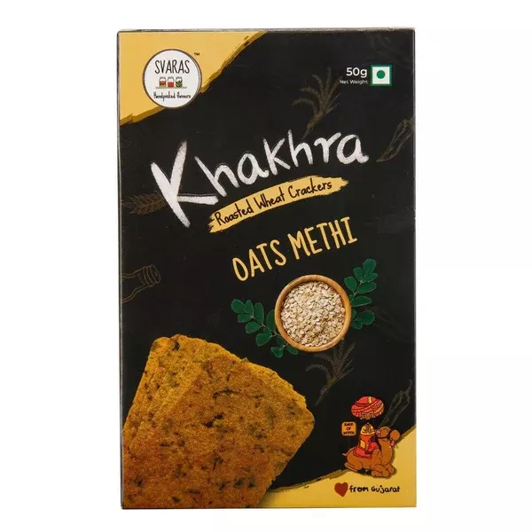 Svaras Oats Methi Khakhra - 50 gm