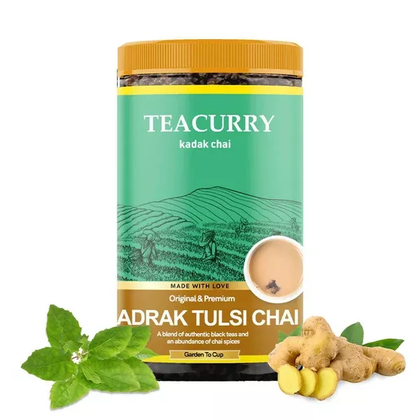 Teacurry Adrak Tulsi Chai Powder - 100 gm