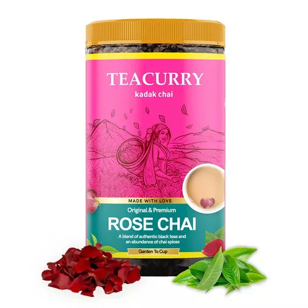 Teacurry Rose Chai Powder - 100 gm