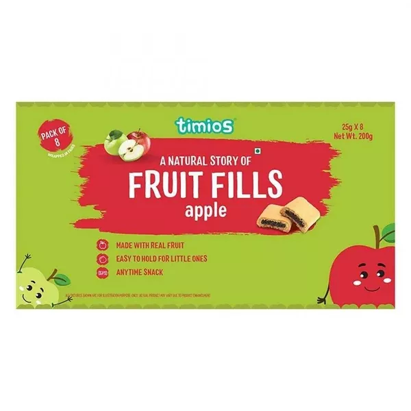 Timios Apple Fruit Fills Snack For Kids - Combo Pack