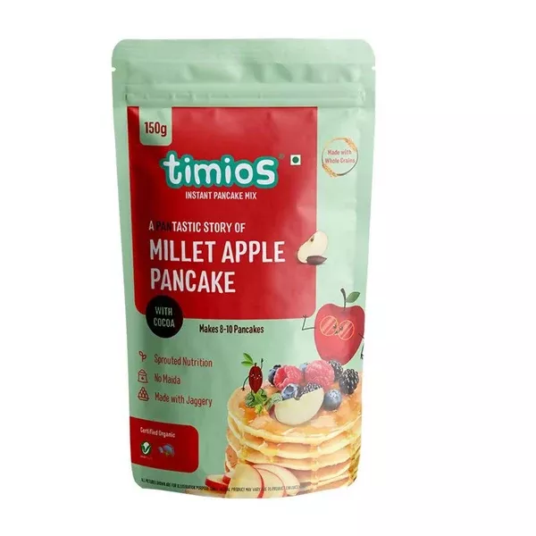 Timios Apple Millet Pancake with Cocoa - 150 gm