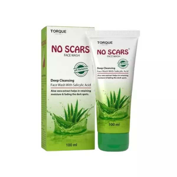 Torque's No Scars Aloevera Face Wash For Deep Cleansing - 100 ml