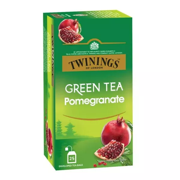 Twinings Green Tea Pomegranate Teabags - 25 Teabags