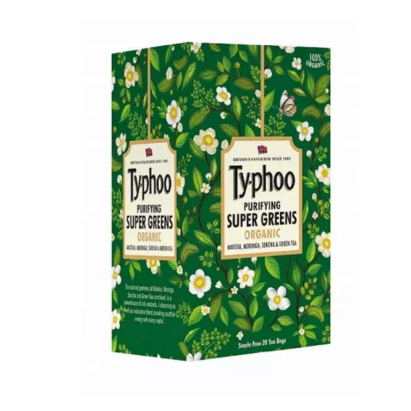 Typhoo Purifying Super Greens Organic Tea Bags - 20 Teabags