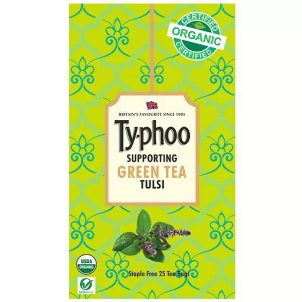 Typhoo Supporting Tulsi Green Tea Bags - 25 Teabags