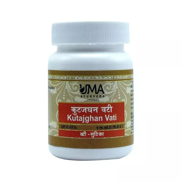 Uma Ayurveda Kutajghan Vati Tablets - 80 tabs