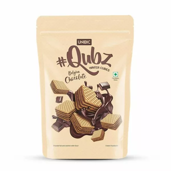Unibic Qubz Wafer Biscuits Chocolate Flavour - 150 gm