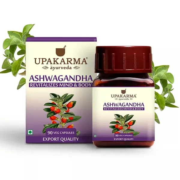 Upakarma Ayurveda Ashwagandha Capsules - 90 Capsules