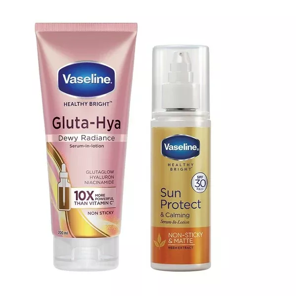 Vaseline Gluta Hya + Sun Protect Combo - combo