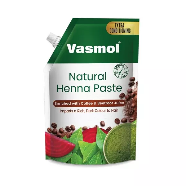 Vasmol Natural Henna Paste Ready To Use - 200 gm