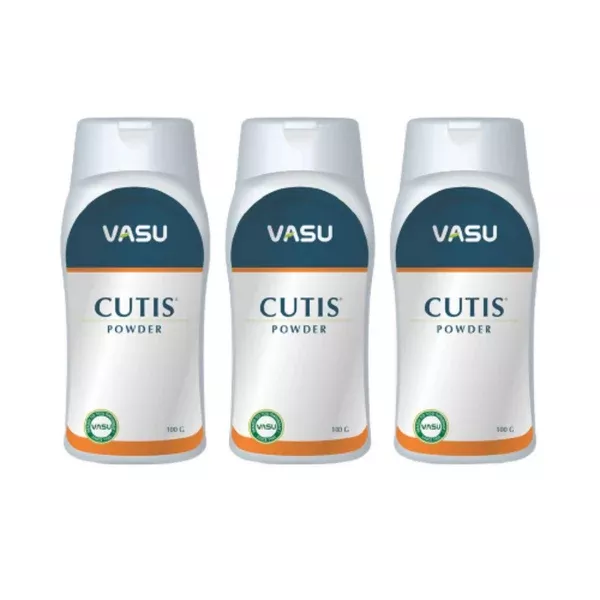 Vasu Healthcare Cutis Dusting Powder - 100 gm - Pack of 3