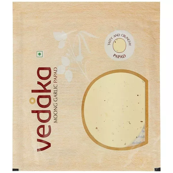 Vedaka Moong Garlic Papad - 400 gm