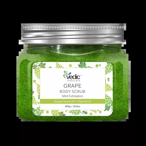 Vedic Naturals Grape Body Scrub - 450 gm