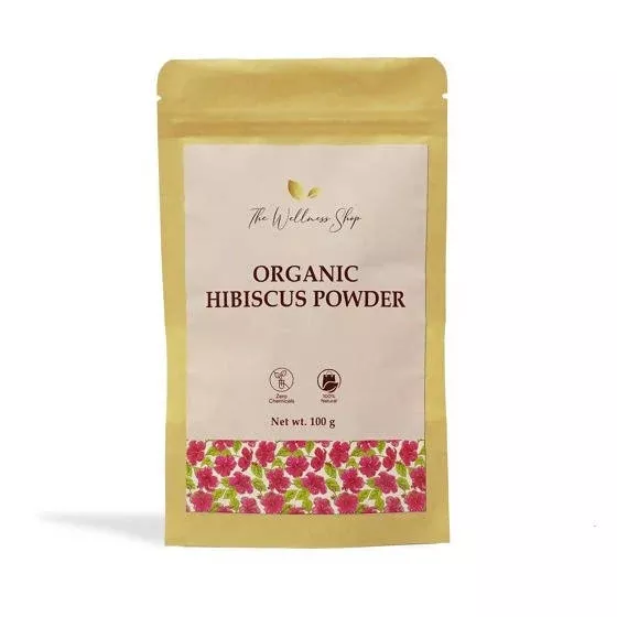 The Wellness Shop Organic Hibiscus Powder - 100 gm