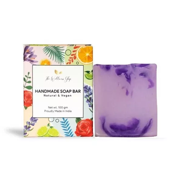 The Wellness Shop Pure Shea Lavender Handmade Soap - 100 gm