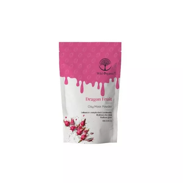 Wild Organic Dragon Fruit Clay Mask Powder - 100 gm