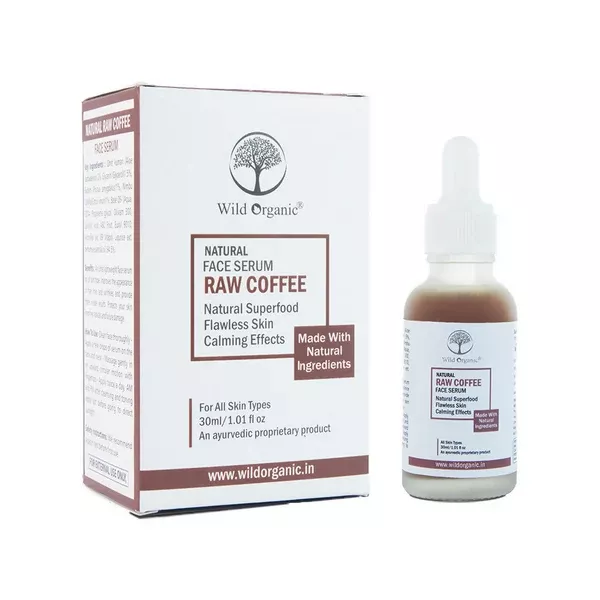 Wild Organic Natural Face Serum Raw Coffee - 30 ml