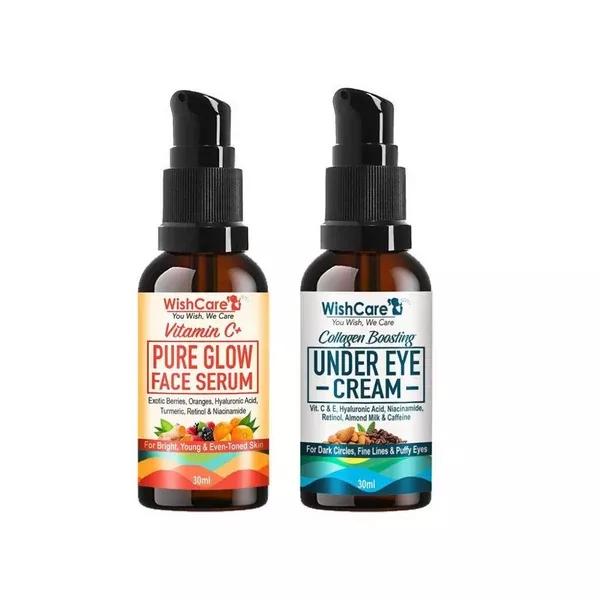 Wishcare Vitamin C Serum + Under Eye Cream Combo - combo