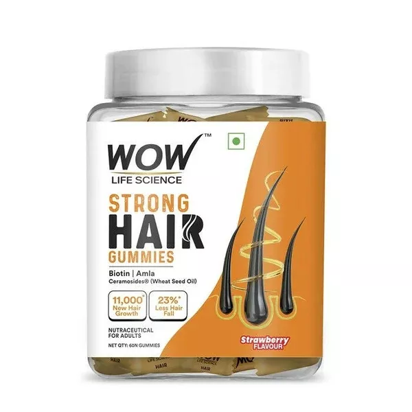 Wow Life Science Strong Hair Gummies - 60 gummies