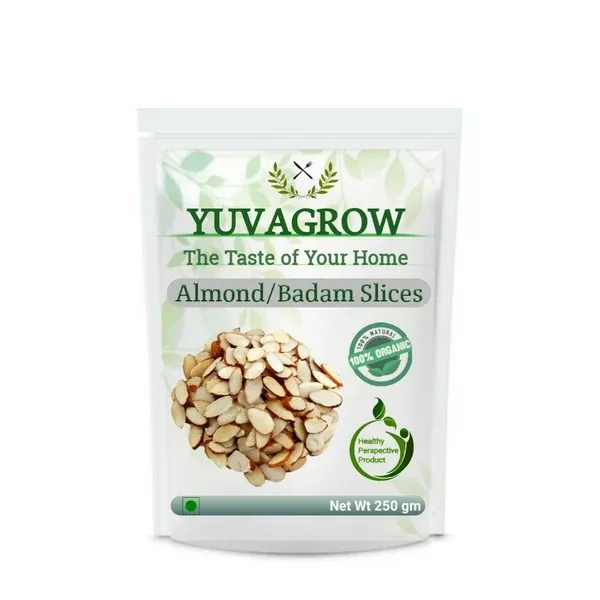 Yuvagrow Badam/Almond Slices - 500 gm