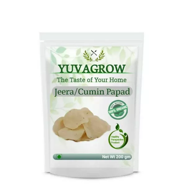 Yuvagrow Jerra / Cumin Papad - 200 gm
