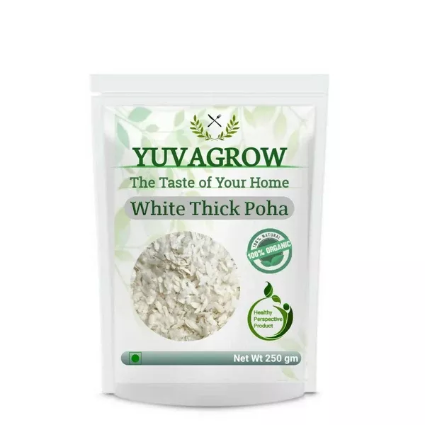 Yuvagrow White Thick Poha - 250 gm