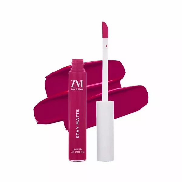Zayn & Myza Stay Matte Liquid Lip Color - 05 Pink Pout - 6 ml