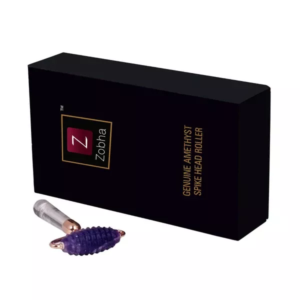 Zobha Genuine Amethyst Spike Head Roller - Default Title