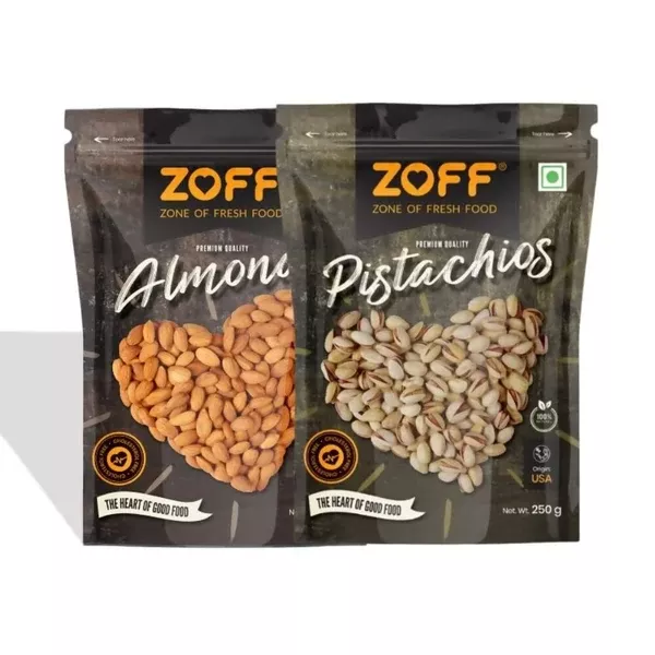Zoff Premium Almonds & Pista Combo - combo